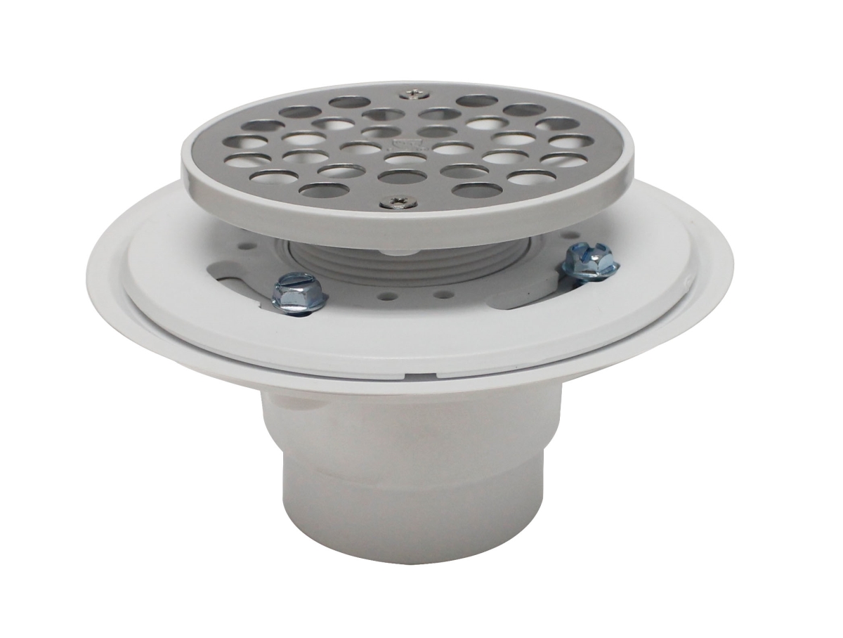Sd4pvcadj Shower Drain For 2 In. Sch 40. Abs Pipe