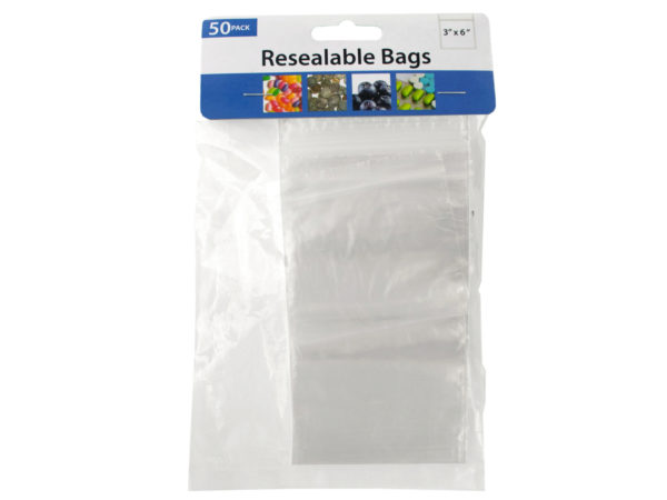 Hh344-40 Medium Resealable Storage Bags - Pack Of 40