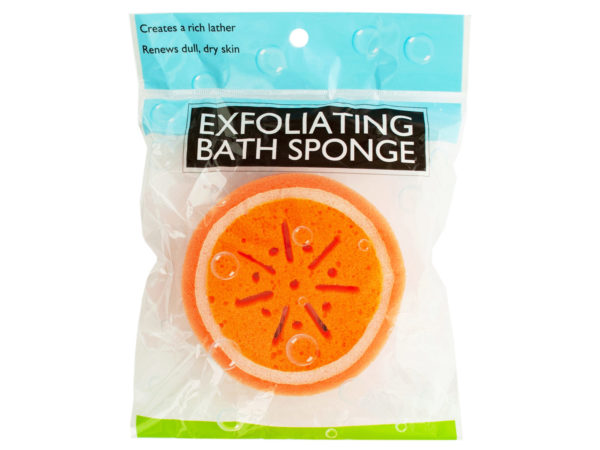 Fruit Shape Exfoliating Bath Sponge - Pack Of 24