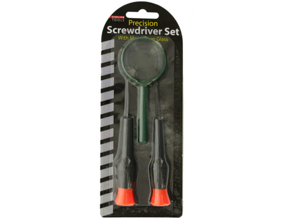 Hh409-48 Precision Screwdriver Set With Magnifying Glass - Pack Of 48