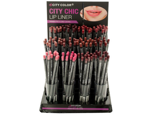 Hb325-144 City Color City Chic Lip Liner Countertop Display - Pack Of 144