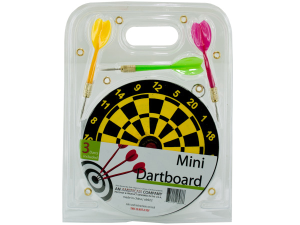 Ob922-24 5.5 In. Dia. X 0.25 In. Mini Dartboard Set - Pack Of 24