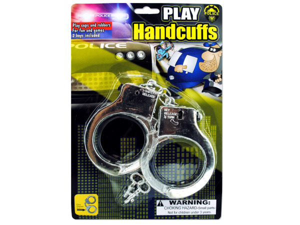 Kl159-96 Police Play Plastic Handcuffs - Pack Of 96