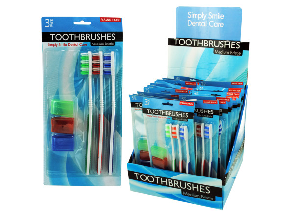 UPC 727272000001 product image for Kole Imports GC744-24 Toothbrush Set Countertop Display Pack of 24 | upcitemdb.com