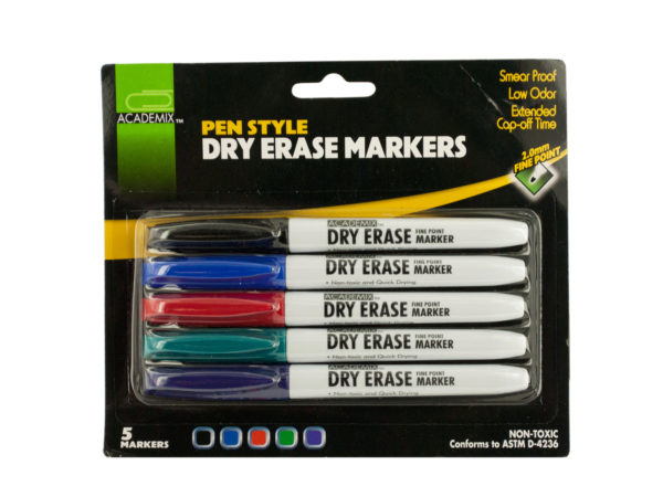 Kl358-24 Pen Style Dry Erase Markers Set, Pack Of 24