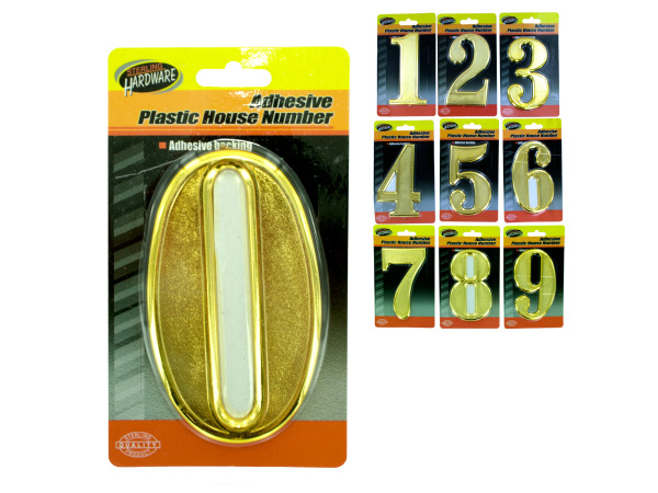 Ml016-30 Adhesive Plastic House Numbers - Pack Of 30