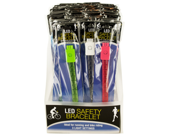 Ka322-48 9 X 0.5 In. Led Safety Bracelet Countertop Display, Pack Of 48