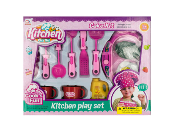 Kl244-8 Kitchen Play Set With Food & Hot Plate - Pack Of 8
