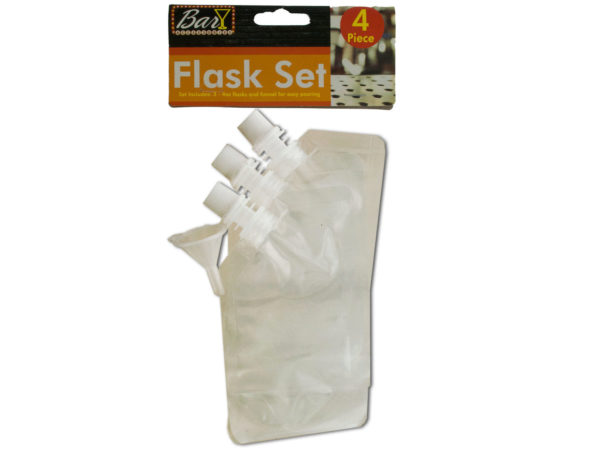 Ha437-24 6 In. & 4 Oz Flask Set With Funnel, 24 Piece