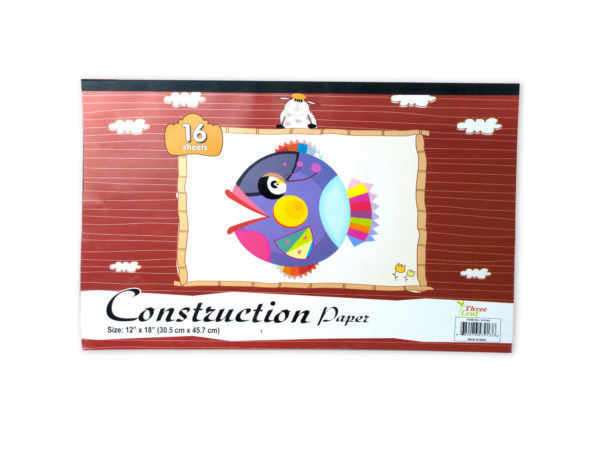 Sc532-12 Construction Paper Pad, 16 Sheets - Pack Of 12