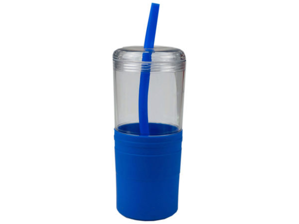 Hc397-12 21 Oz Keep Cool Royal Blue Grip Tumbler With Straw - Pack Of 12