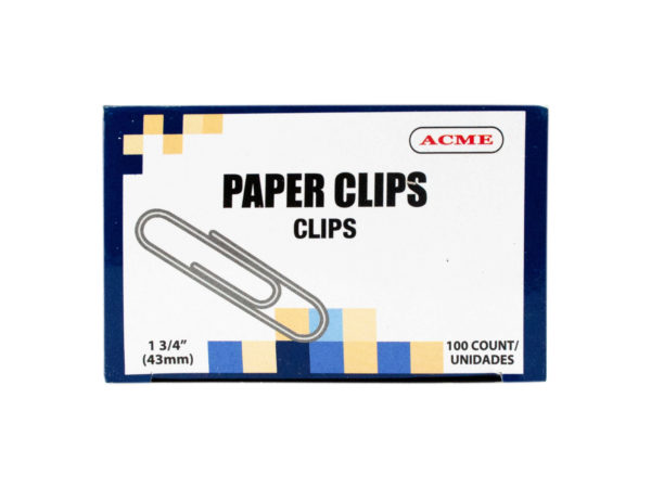 Op911-100 1.75 In. Paper Clips - 100 Count, Pack Of 100