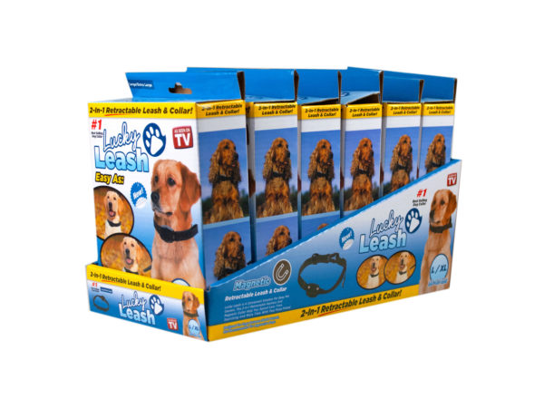 Bh615-6 As Seen On Tv Lucky Leash In Countertop Display - Large & Extra Large - Case Of 6
