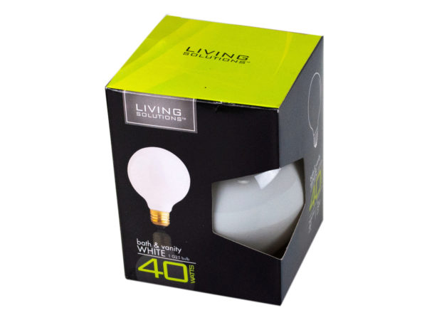 Hd074-24 Living Solutions 40w Bath & Vanity Light Bulb, White - Set Of 24