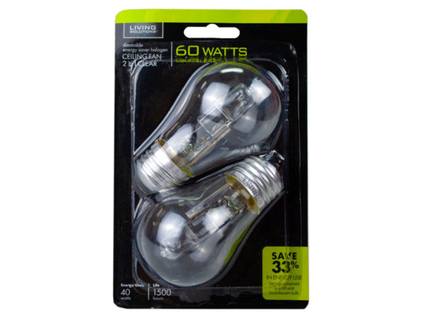 Hd075-96 Living Solutions 40w Clear A15 Halogen, Pack Of 2 - Set Of 96
