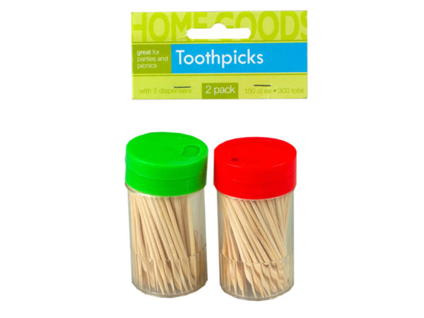 Bh730-96 Toothpicks With Dispenser, Pack Of 2 - Set Of 96