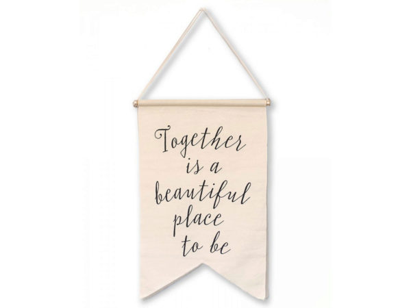 Af568-24 Together Is A Beautiful Place To Be Banner - Set Of 24