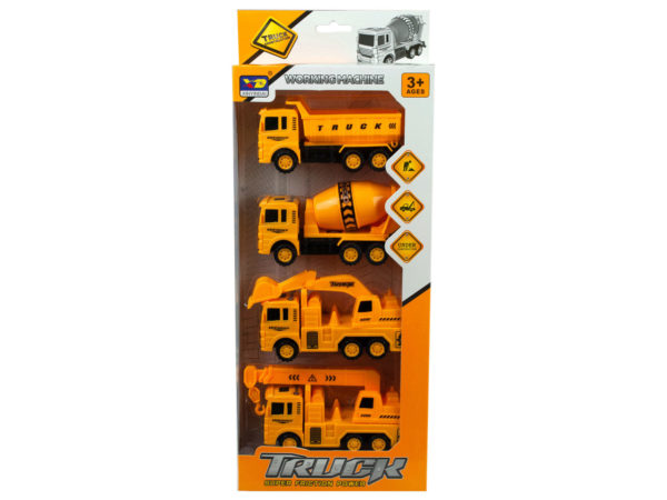 Ot980-4 Construction Trucks, 4 Piece - Pack Of 4