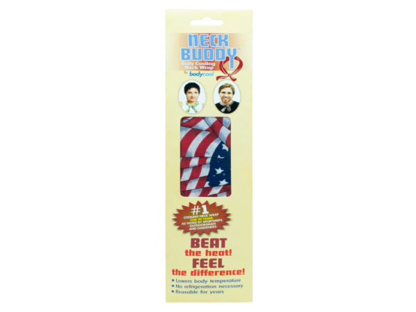 Fd167-48 American Flag Neck Buddy Cooling Wrap - Pack Of 48