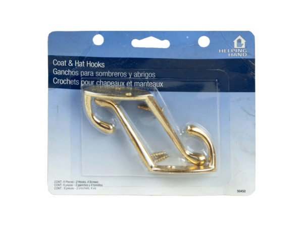 Helping Hands Coat & Hat Hooks - Pack Of 96