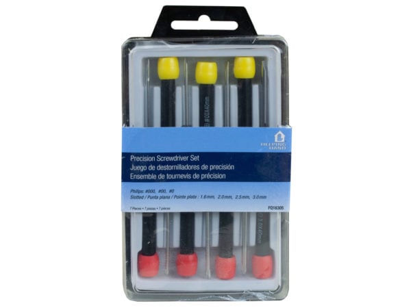 Helping Hands 7 Piece Precision Screwdriver Set - Pack Of 24