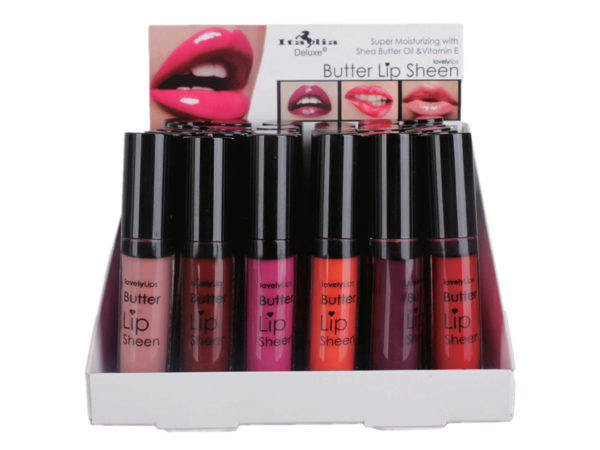 Butter Lip Sheen Tropical Collection Assorted In Display - Pack Of 36