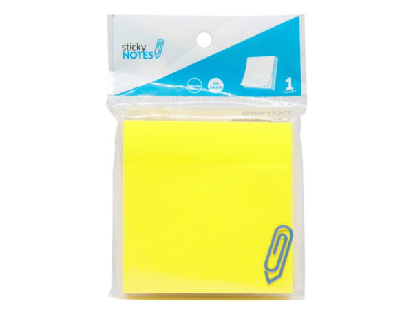 Ci138-72 3 X 3 In. Yellow Sticky Notes - Pack Of 72