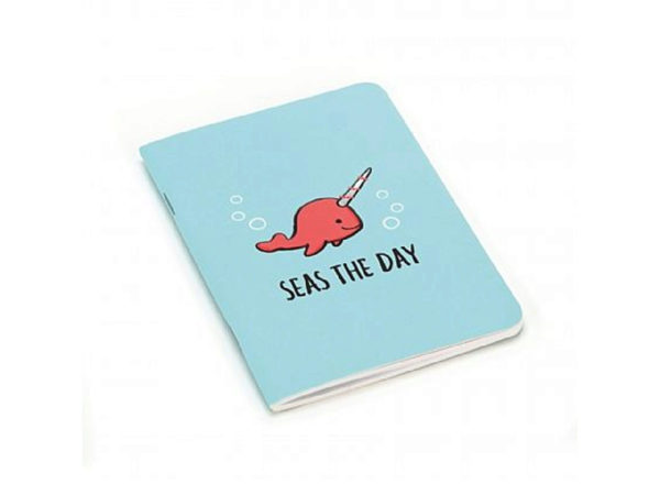 Kl787-48 Seas The Day Mini Notepad In Aqua - Pack Of 48