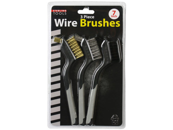 Ge109-12 Mini Wire Brush Set - Pack Of 3 - 12 Piece