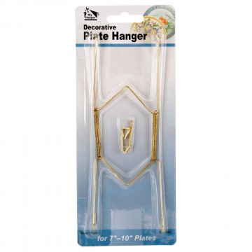 Bulk Buys CG975-24 Brass Plated Plate Hanger Set - 24 Piece Bulk Buys CG975-24 Brass Plated Plate Hanger Set - 24 Piece
