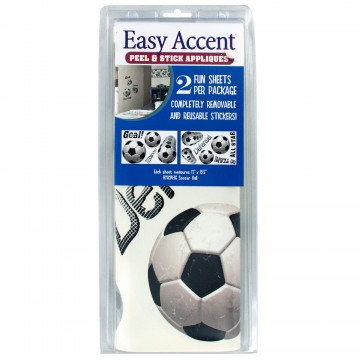 Bulk Buys HG926-32 Soccer Ball Peel & Stick Appliques - 32 Piece Bulk Buys HG926-32 Soccer Ball Peel & Stick Appliques - 32 Piece
