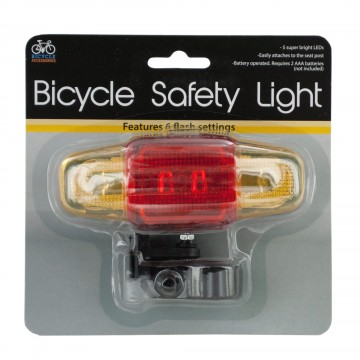 Hx205-12 Flashing Led Bicycle Safety Light - 12 Piece