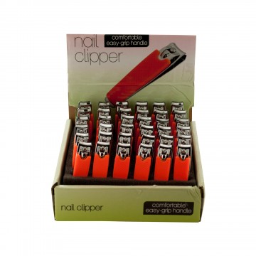 Nail Clipper With Textured Handle Countertop Display - 72 Piece