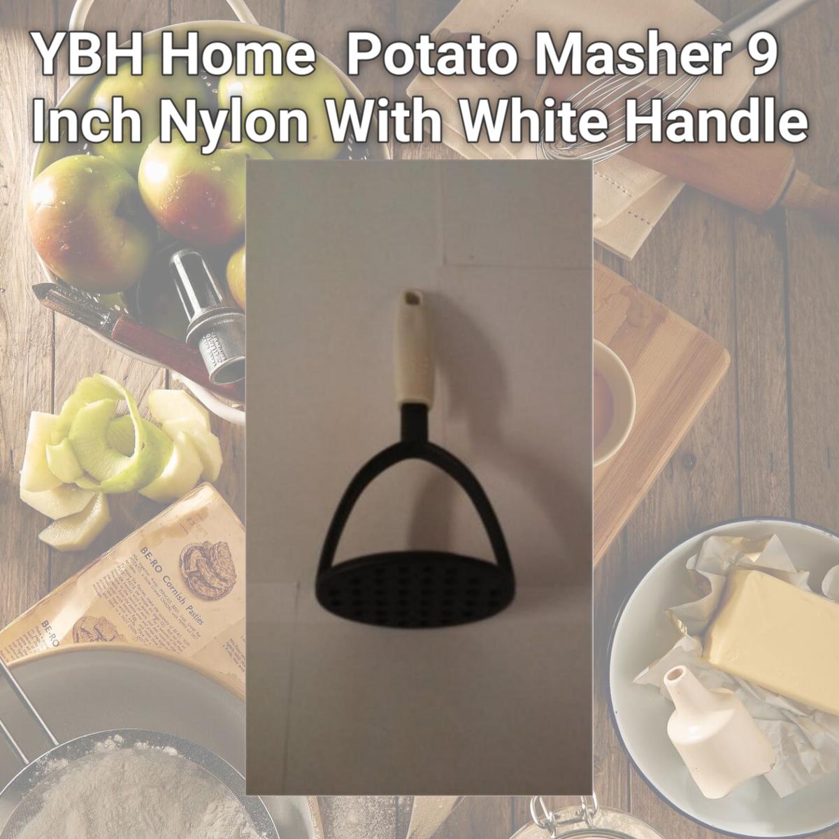 Picture of YBH Home E1367 Potato Masher 9 Inch Nylon With White Handle