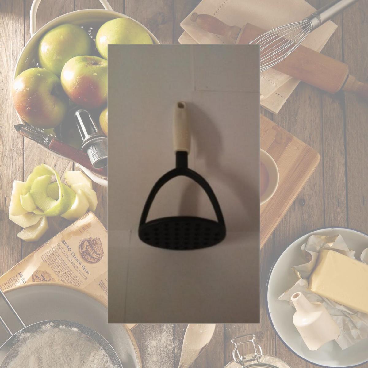 Picture of YBH Home E1367 Potato Masher 9 Inch Nylon With White Handle