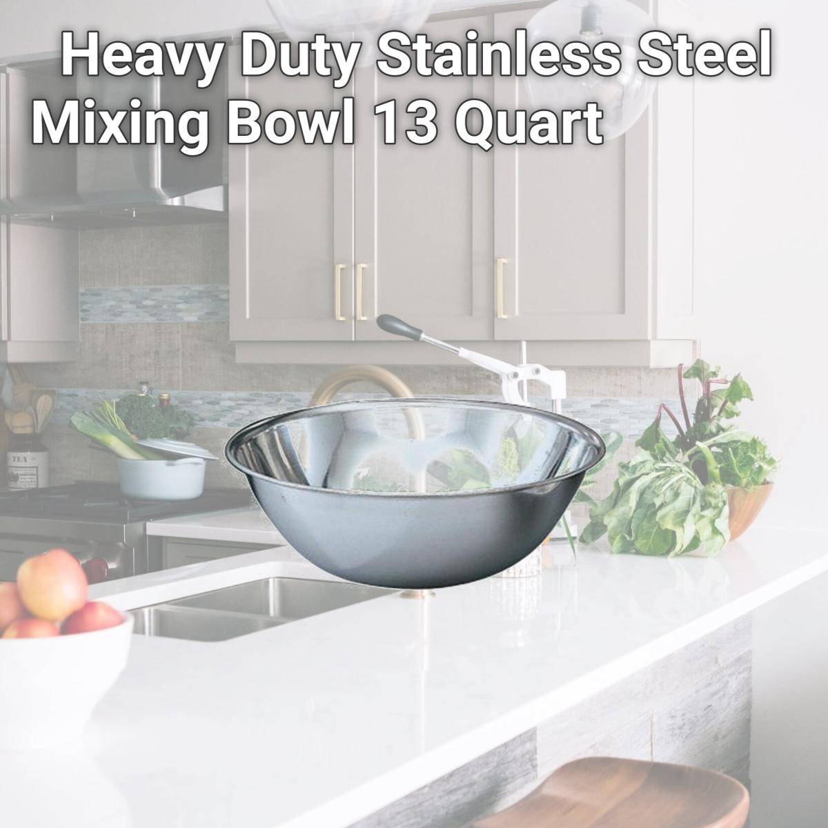 Picture of YBMHome 1177 Heavy Duty Stainless Steel Mixing Bowl 13 Quart