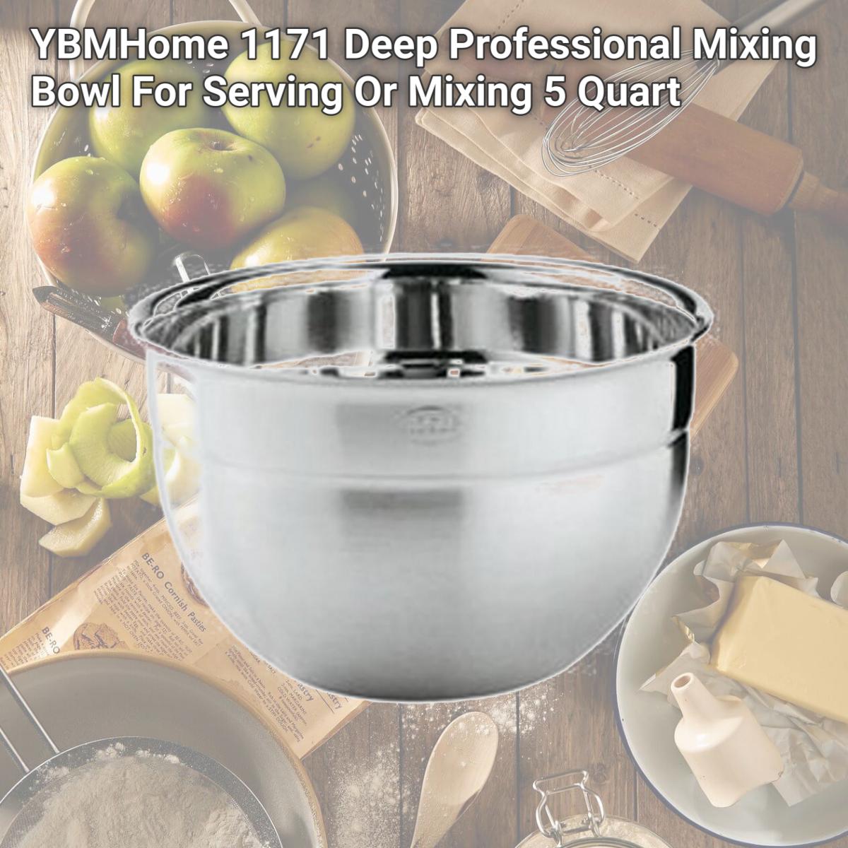 Picture of YBMHome 1171 Deep Professional Mixing Bowl For Serving Or Mixing 5 Quart