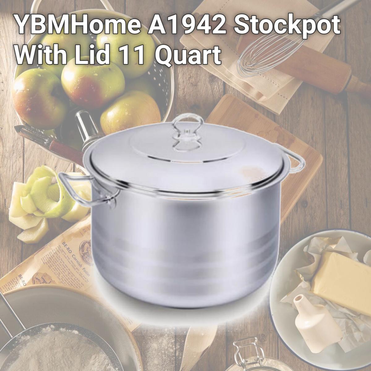 Picture of YBMHome A1942 Stockpot With Lid 11 Quart