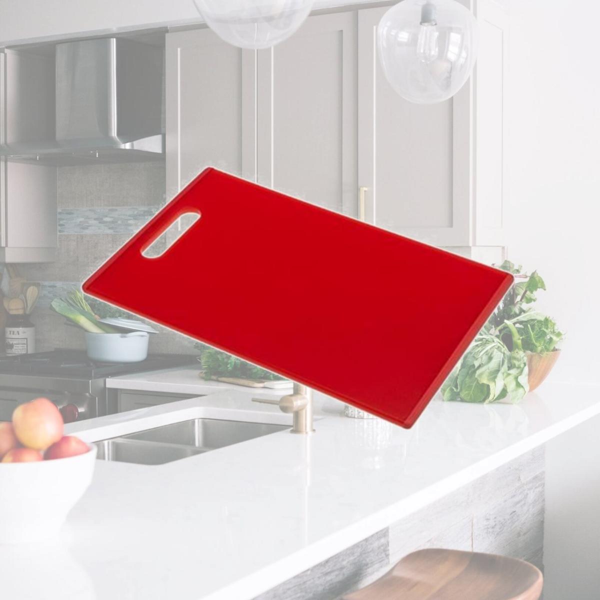 Picture of YBMHome ba192 Sturdy Collection Cutting Board Large - Red