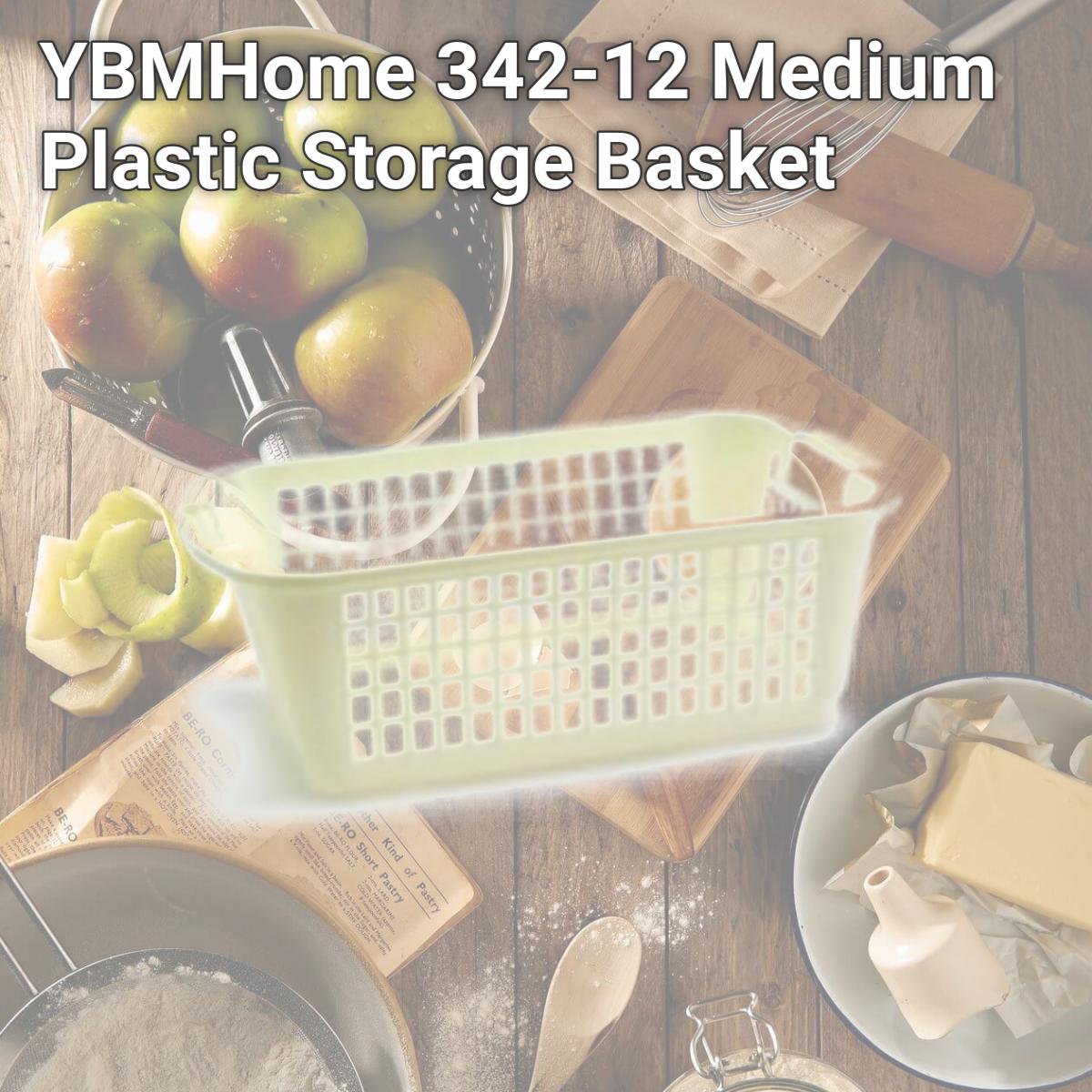 Picture of YBMHome 342-12 Medium Plastic Storage Basket