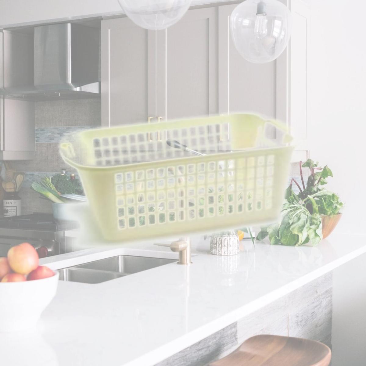 Picture of YBMHome 342-12 Medium Plastic Storage Basket