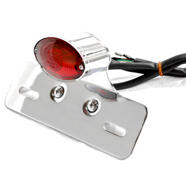 Tl-gj-034-1 Motorcycle Cateye Rear Tail Light With Integrated Brake Light