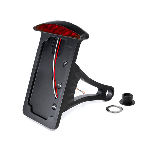 Itl011b Side Mounted Integrated Led Taillight & Brake Light, Black With Red Lens