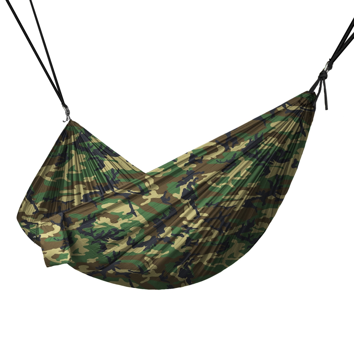Ham-006 Portable 2 Person Hammock Rope Hanging Swing Camping, Camouflage