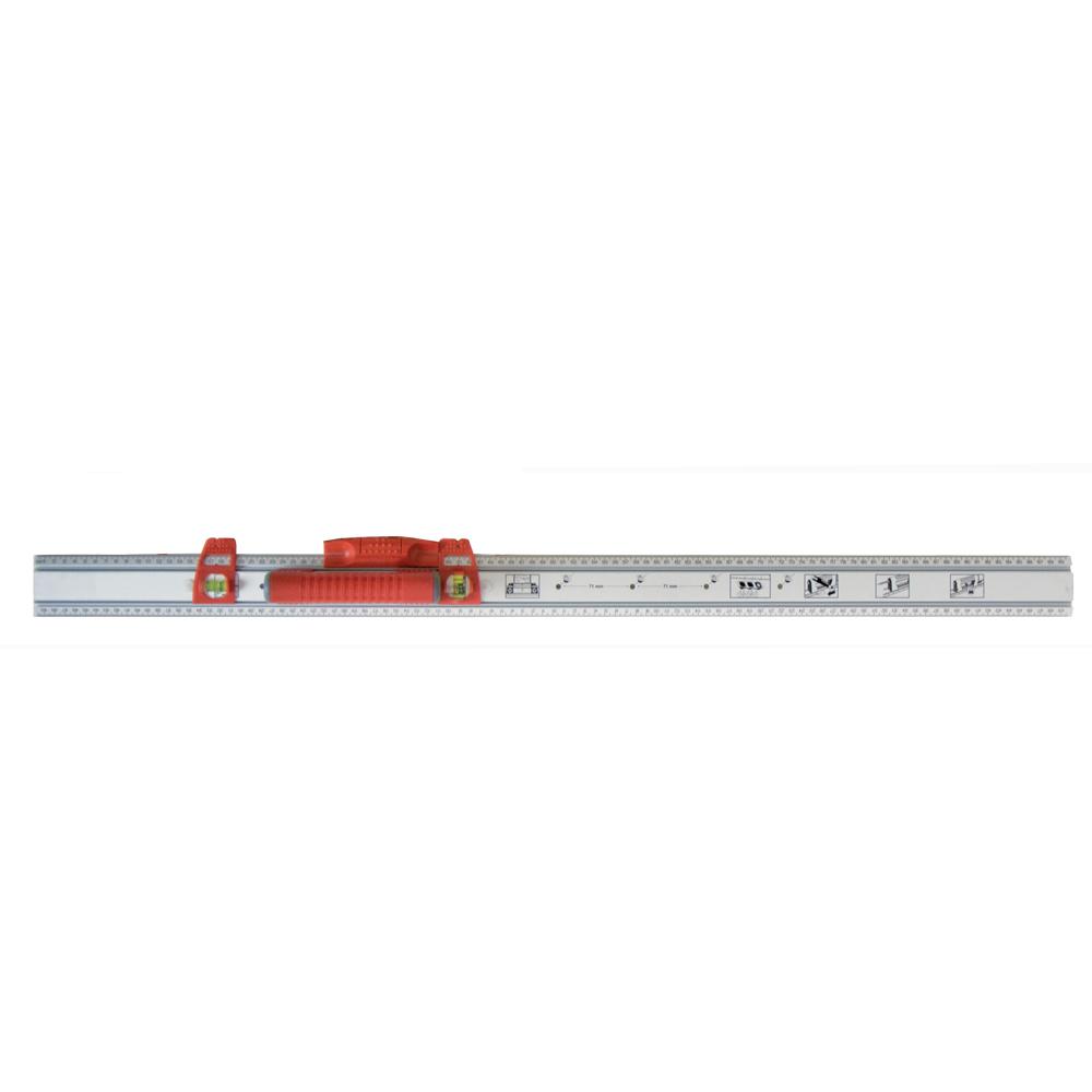 314-89-36 36 In. Set And Match Ruler With Sliding Vials Knife, Guide Handle With English Graduations 1 By 8