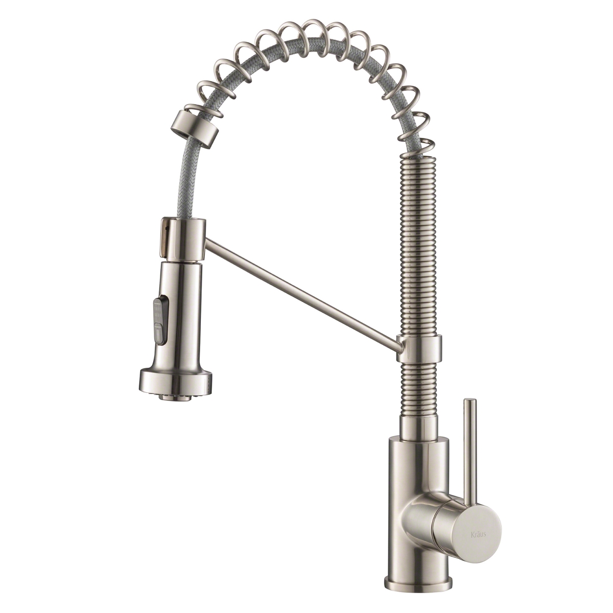 Kraus Kpf-1610ss 18 In. Commercial Kitchen Faucet With Dual Function Pull Down Sprayhead In Stainless Steel