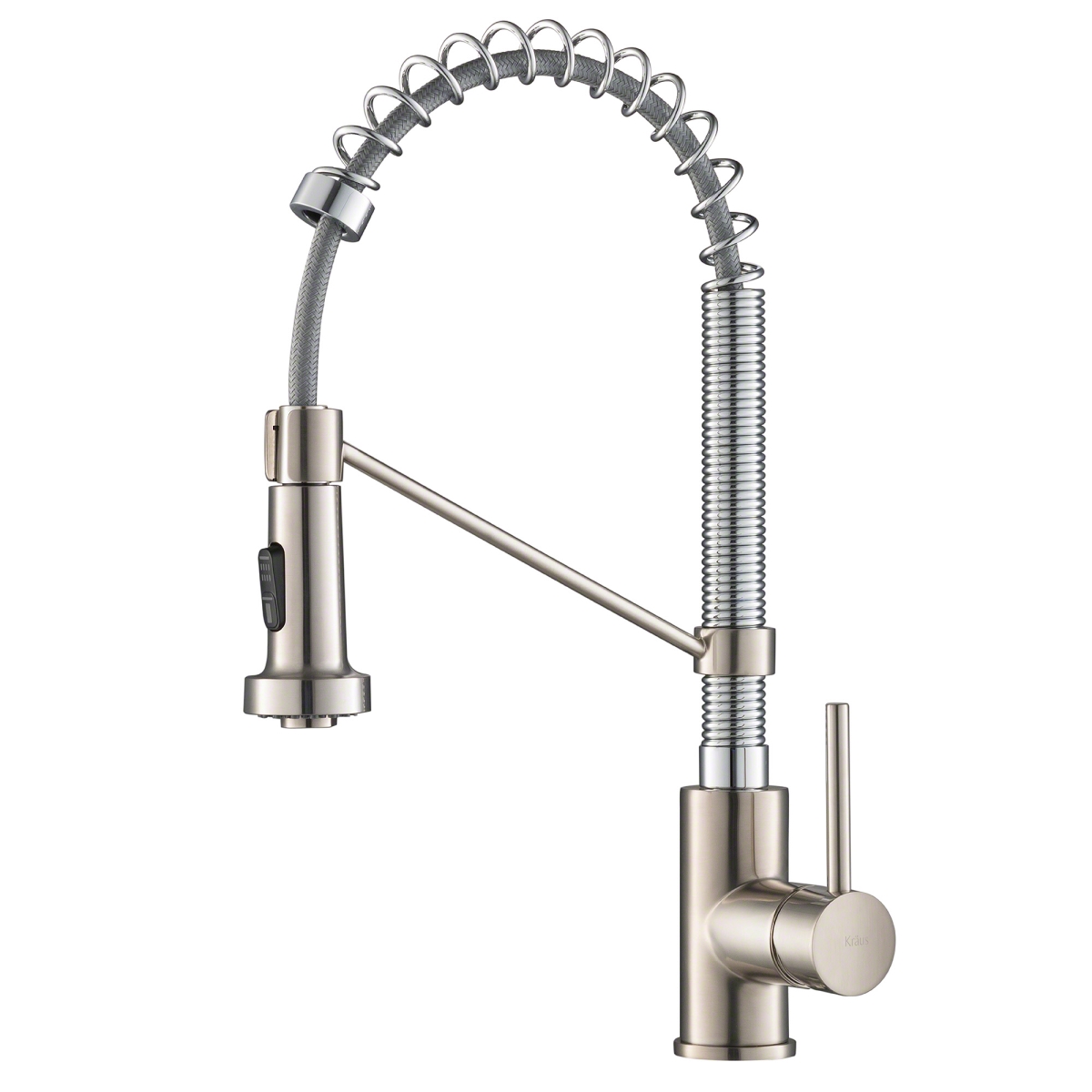 Kraus Kpf-1610ssch 18 In. Commercial Kitchen Faucet With Dual Function Pull Down Sprayhead In Stainless Steel, Chrome