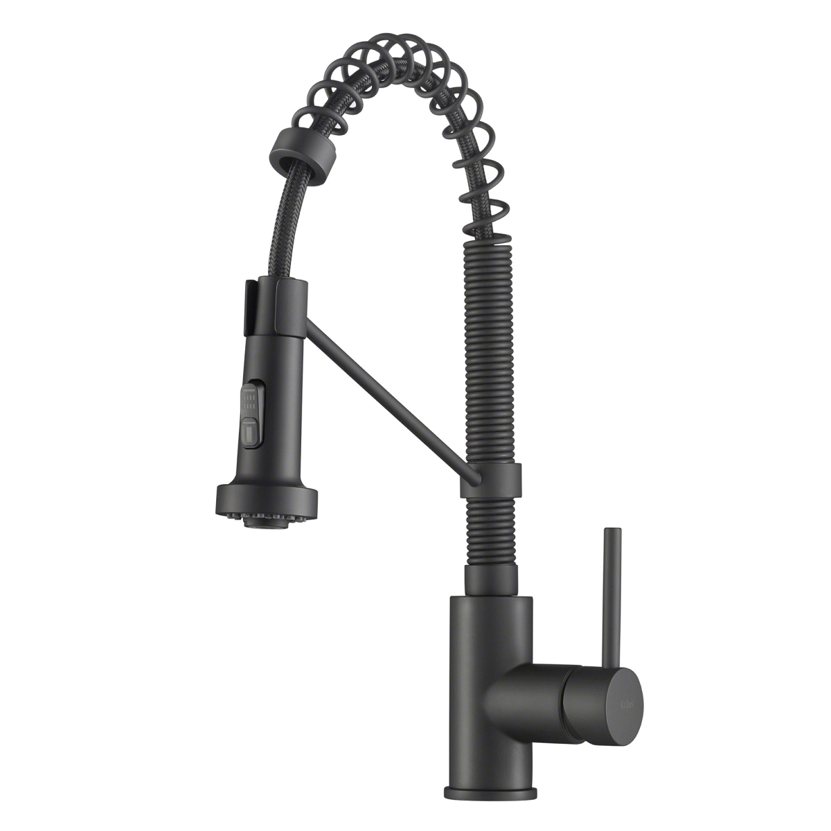 Kraus Kpf-1610mb 18 In. Commercial Kitchen Faucet With Dual Function Pull Down Sprayhead, Matte Black
