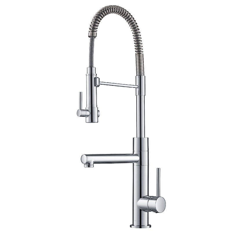 Kraus Kpf-1603ch Artec Pro 2-function Commercial Style Pre-rinse Kitchen Faucet With Pull-down Spring Spout & Pot Filler, Chrome