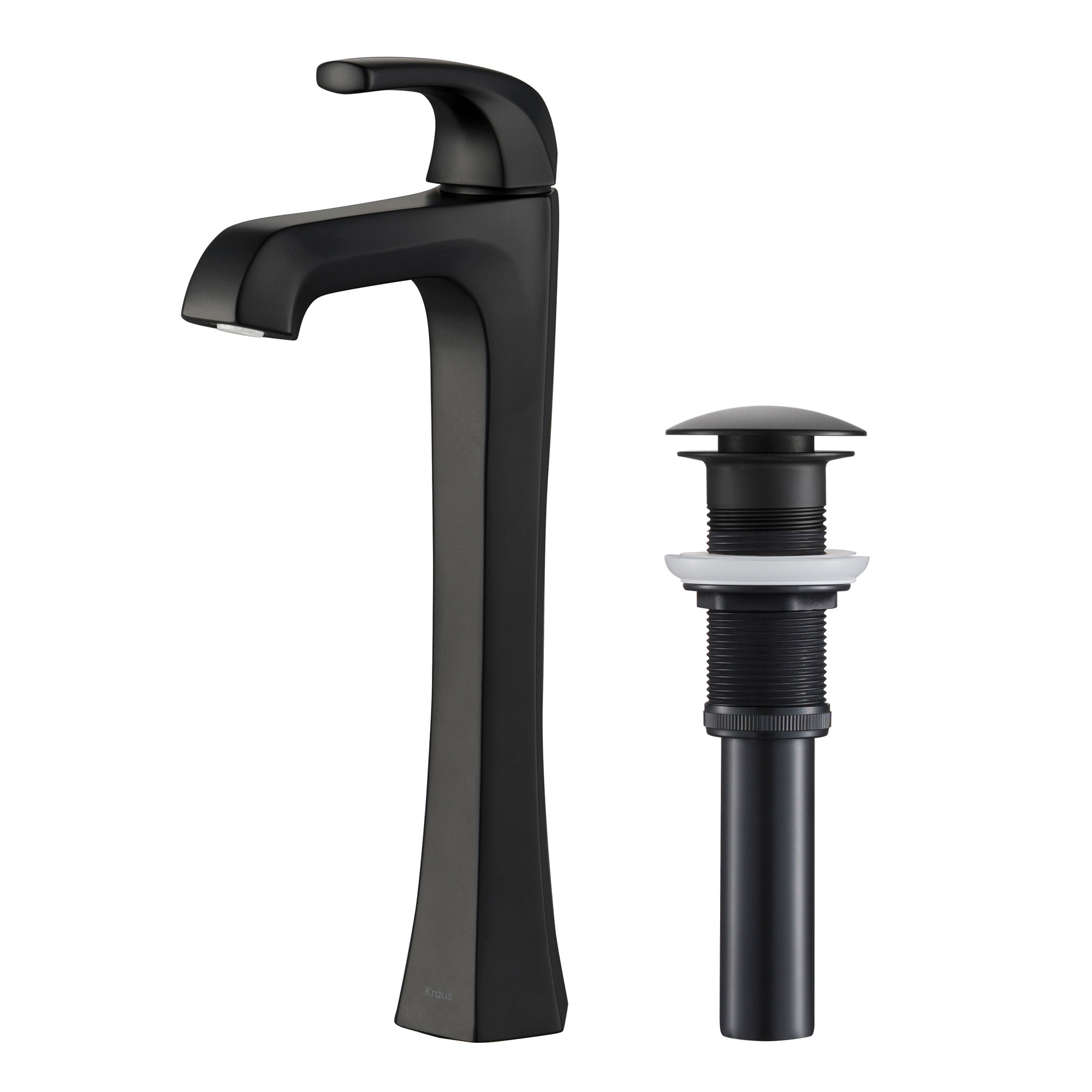 Kraus Kvf-1210gm Esta Single Handle Vessel Bathroom Faucet With Pop-up Drain - Gunmetal